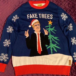 Fake Tress Ugly Christmas Sweater